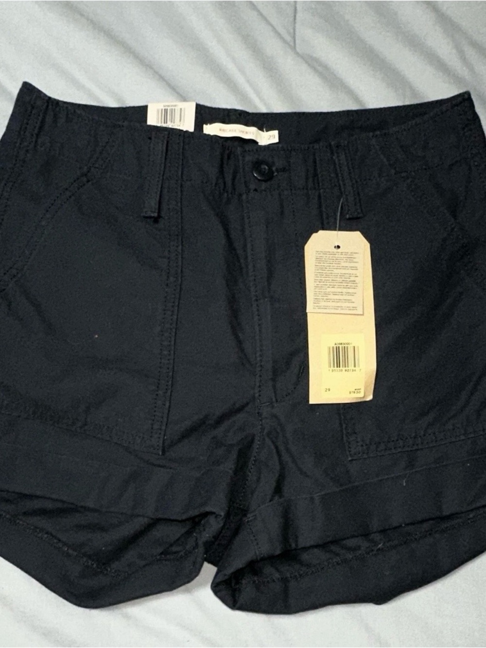 Levi's Black High-Waist Casual Shorts